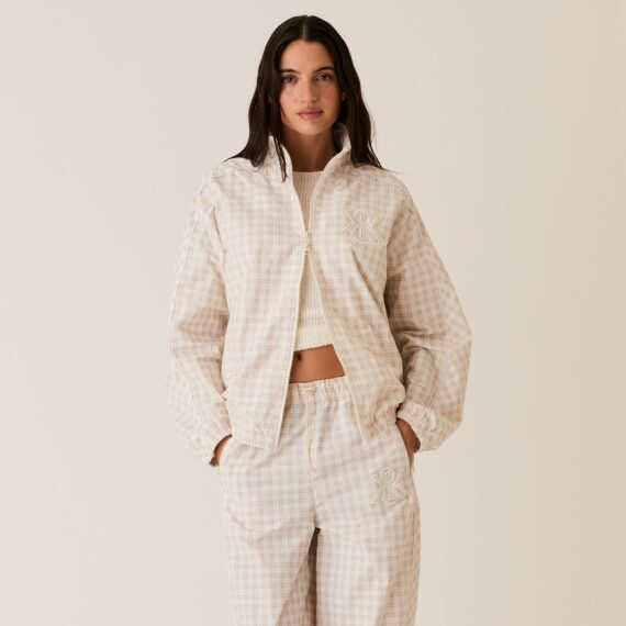 Kith Women Azariah Check Track Jacket- White
